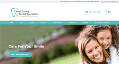 Desktop Screenshot of carrollcountydentalspecialists.com