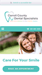 Mobile Screenshot of carrollcountydentalspecialists.com