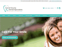 Tablet Screenshot of carrollcountydentalspecialists.com